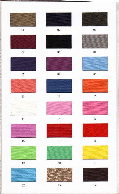 ผ้าแคนวาส ดิบ+สี